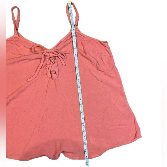 torrid pink tank top 100% rayon with adjustable straps size 1 beach summer - Picture 4 of 9